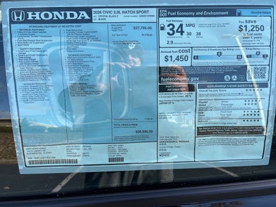 2026 Honda Civic Sport