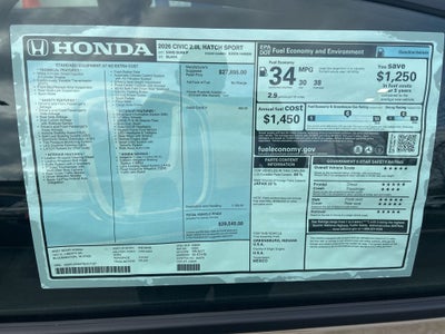 2026 Honda Civic Sport