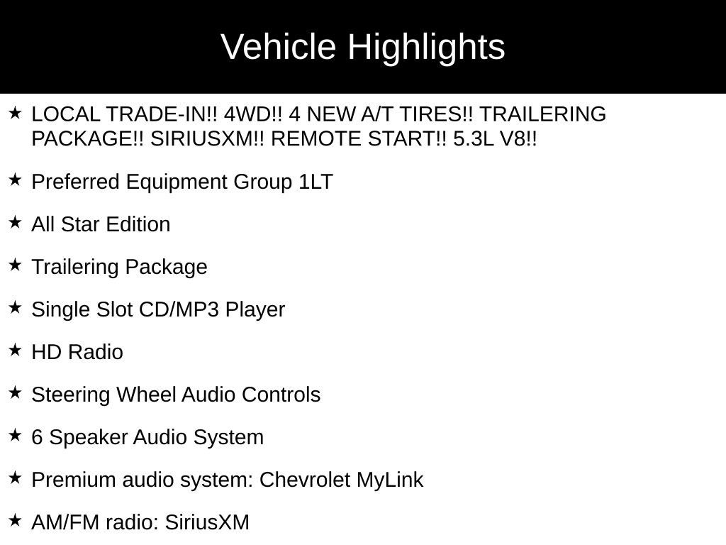 2018 Chevrolet Silverado 1500 LT LT1