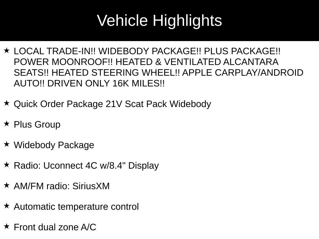 2023 Dodge Charger R/T Scat Pack Widebody
