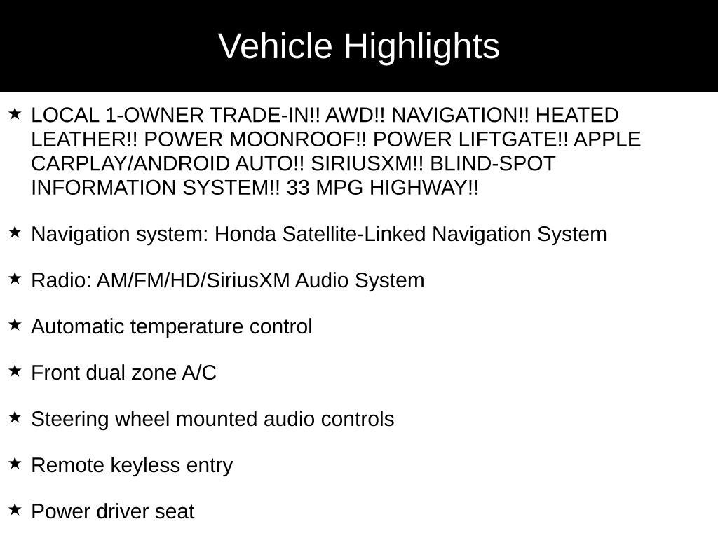 2019 Honda CR-V Touring