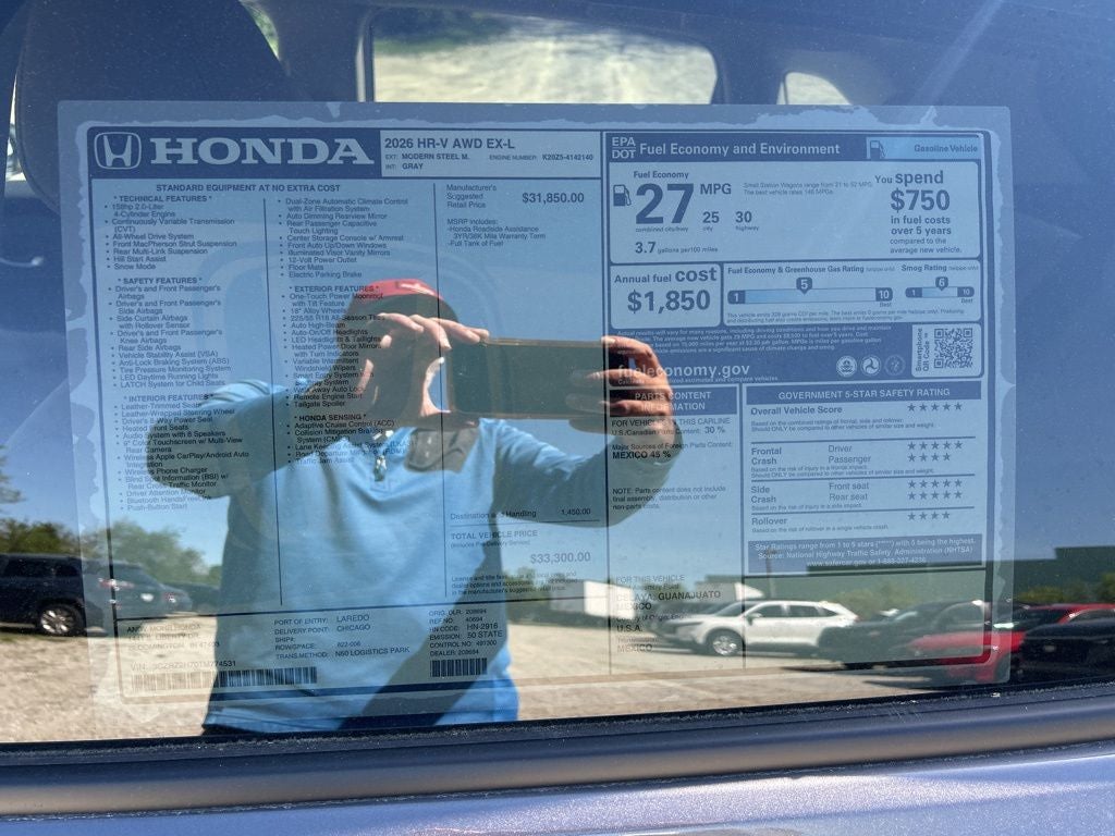 2026 Honda HR-V EX-L