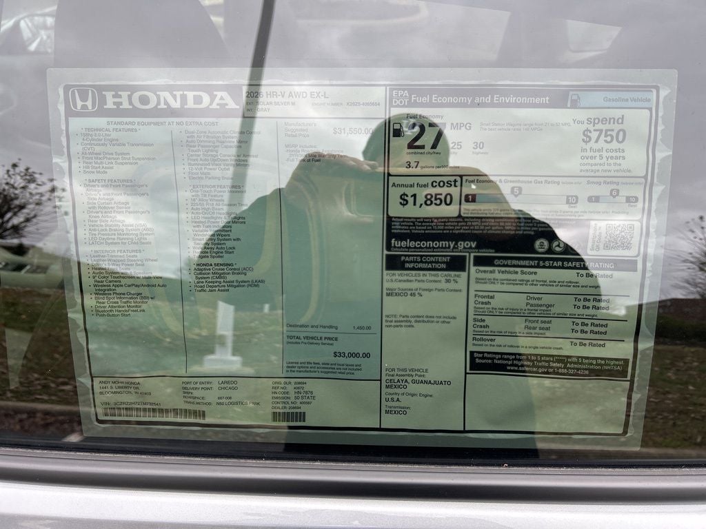 2026 Honda HR-V EX-L