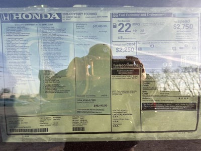 2026 Honda Odyssey Touring