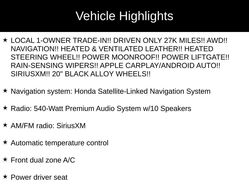 2024 Honda Passport Black Edition