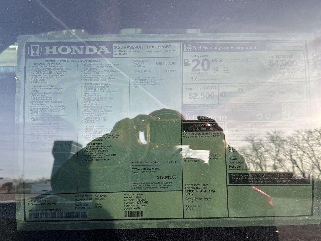 2026 Honda Passport TrailSport