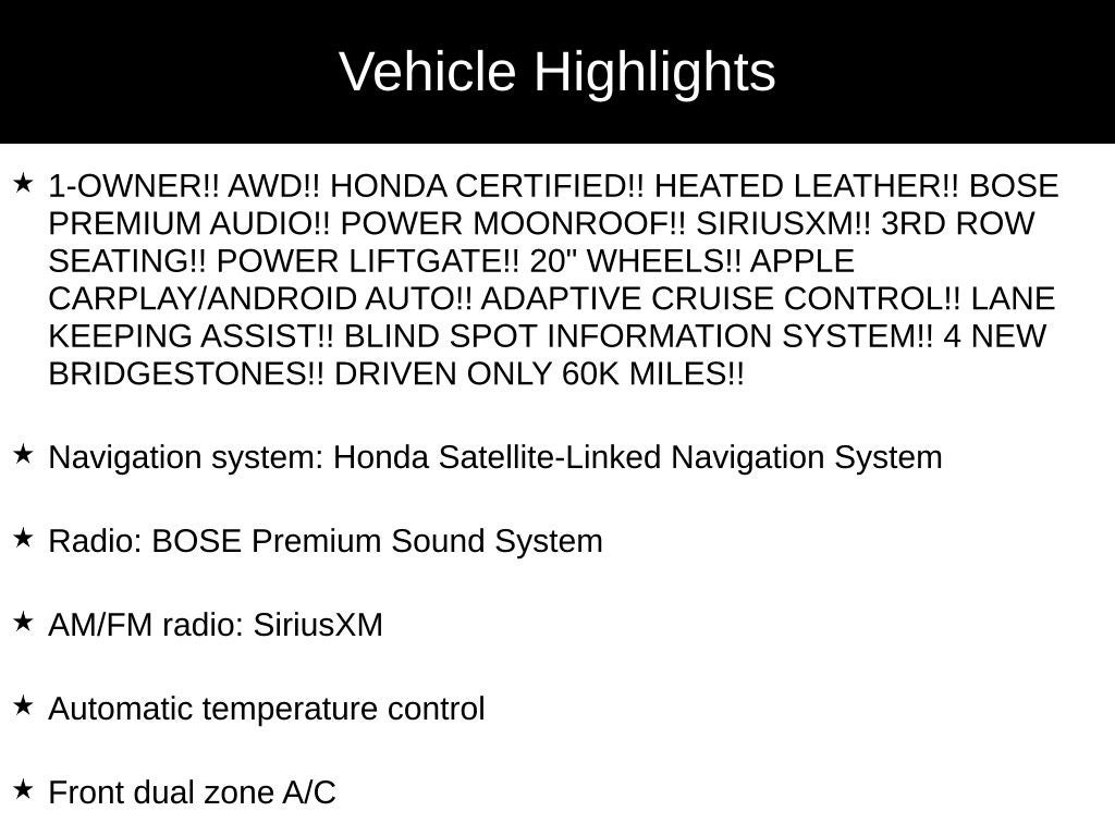 2024 Honda Pilot Touring