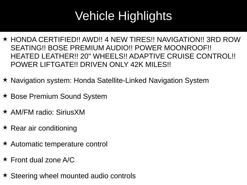 2023 Honda Pilot Touring