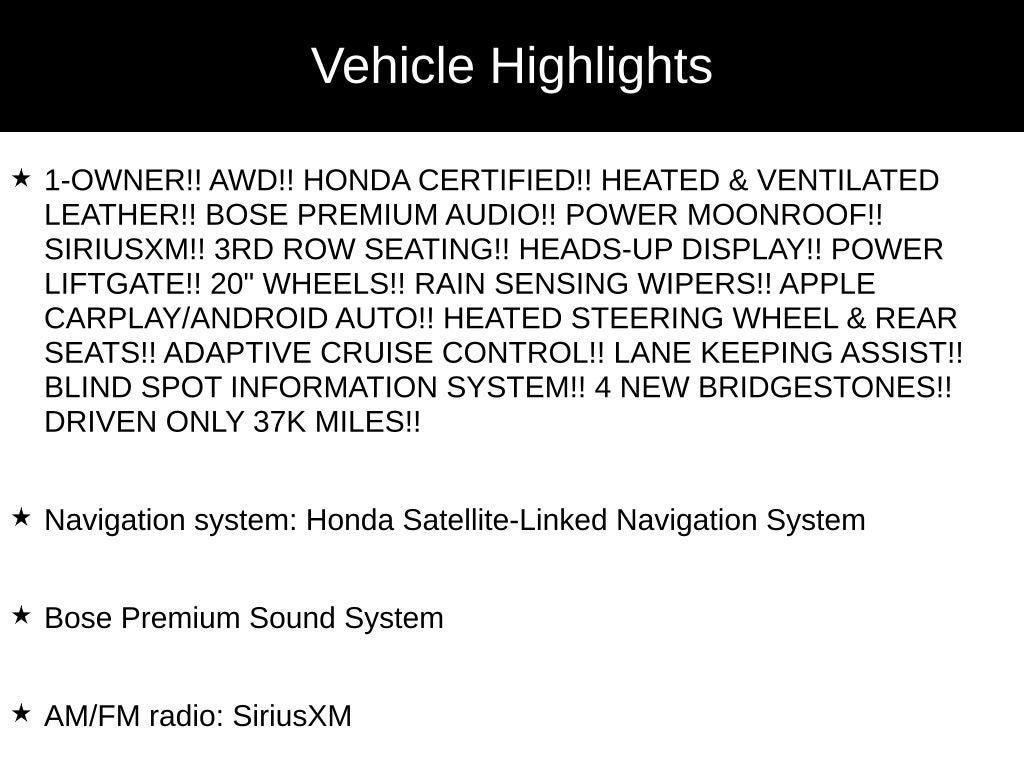 2023 Honda Pilot Elite