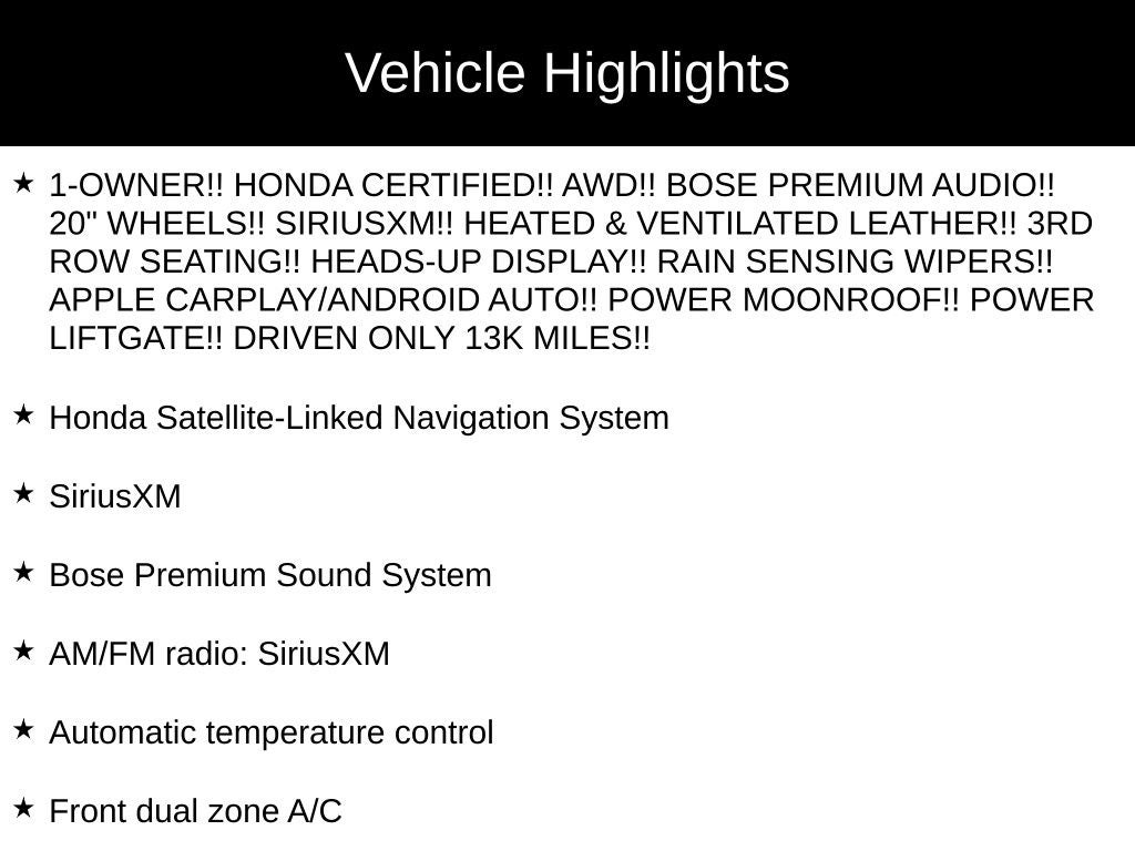 2025 Honda Pilot Elite