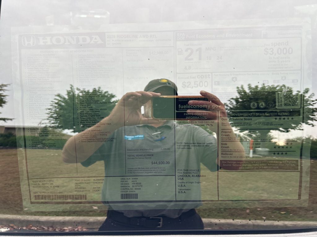 2025 Honda Ridgeline RTL