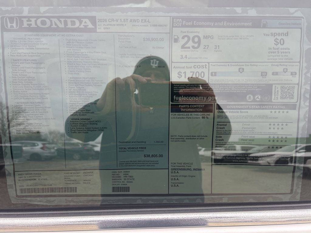 2026 Honda CR-V EX-L