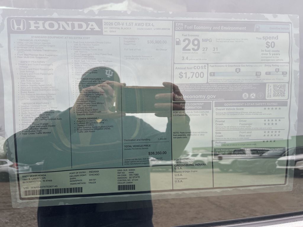 2026 Honda CR-V EX-L