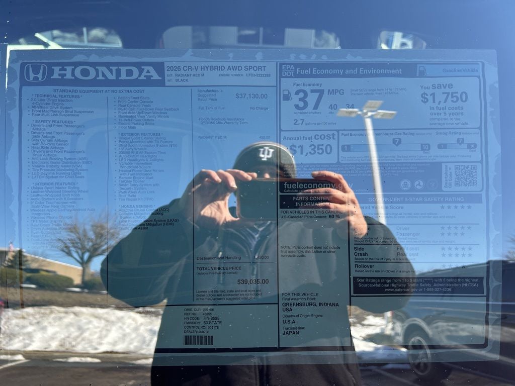 2026 Honda CR-V Hybrid Sport