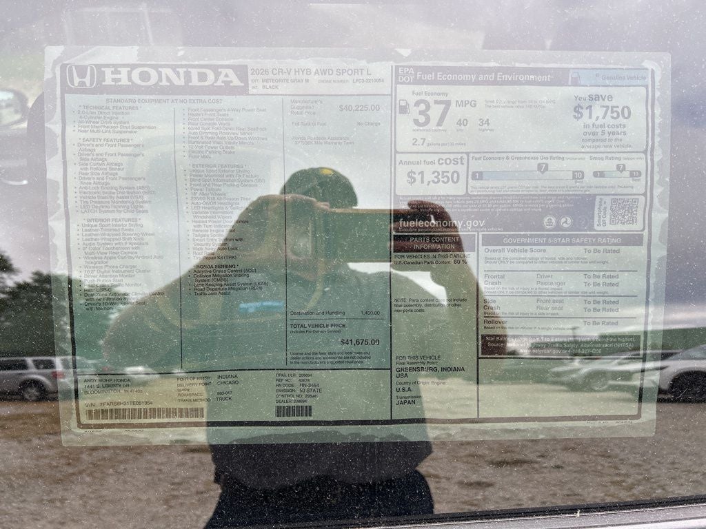 2026 Honda CR-V Hybrid Sport-L