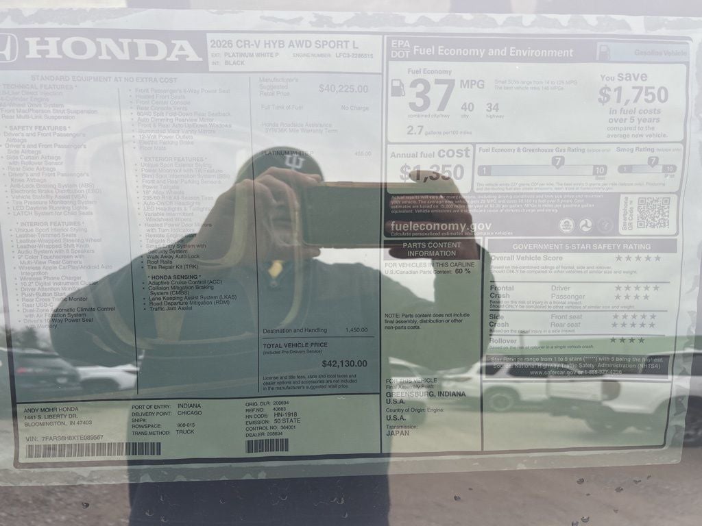 2026 Honda CR-V Hybrid Sport-L