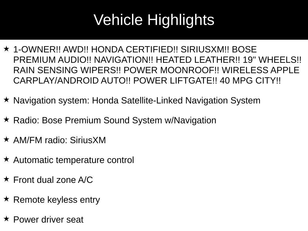2024 Honda CR-V Hybrid Sport Touring