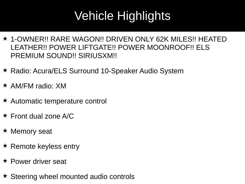 2012 Acura TSX 2.4 Technology