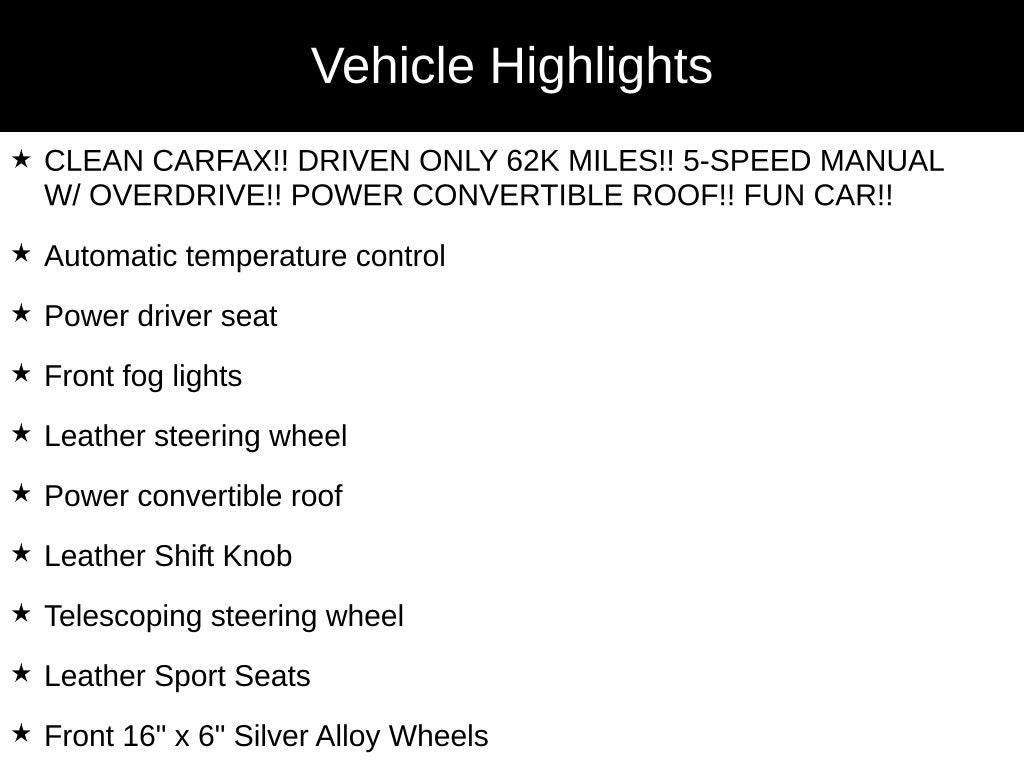 2004 Porsche Boxster Base