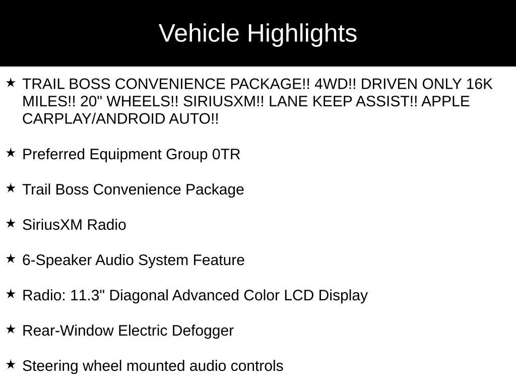 2024 Chevrolet Colorado Trail Boss