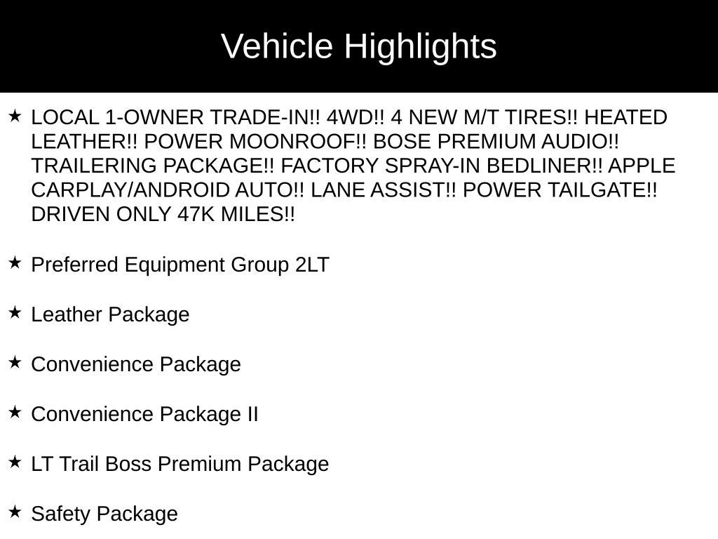 2022 Chevrolet Silverado 1500 LT Trail Boss