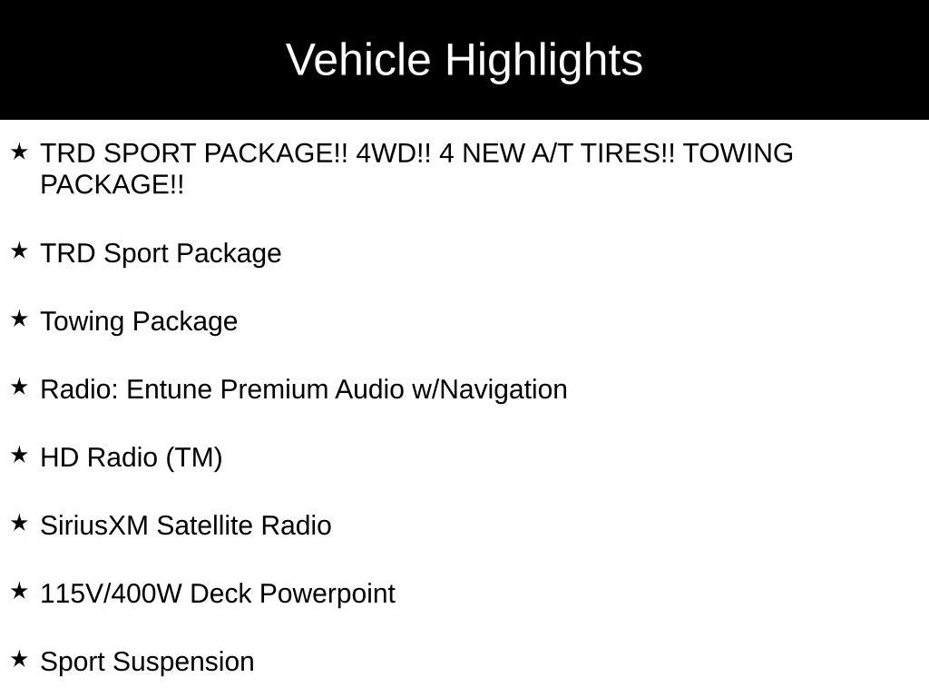 2015 Toyota Tacoma Base V6